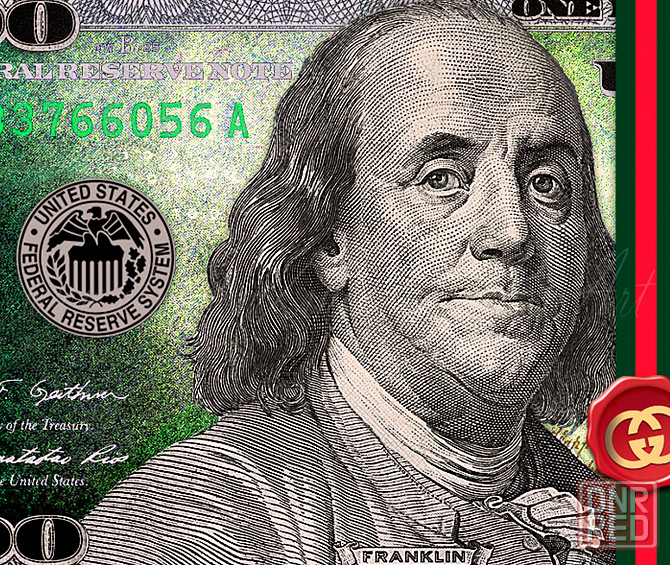 Картина на холсте "100 dollars" 50*90см Донецк - изображение 2