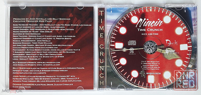 Niacin - 2001 "Time Crunch", компакт-диск / CD (2008), лицензия (Irond, IROND CD 08-DD594), Россия Донецк - изображение 3