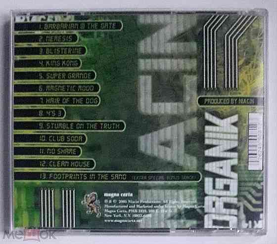 Niacin - 2005 "Organik", компакт-диск | CD, неофициальное издание, Россия Донецк