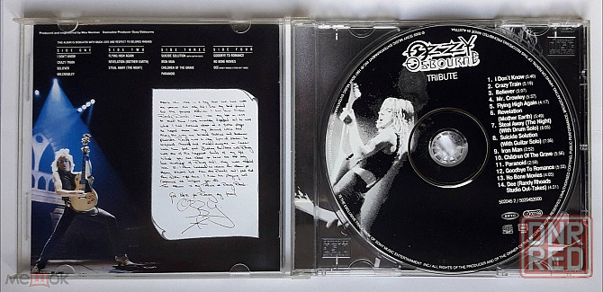 Ozzy Osbourne - 1987 (2002) "Randy Rhoads Tribute", компакт-диск | CD, неофициальное издание, Россия Донецк - изображение 4