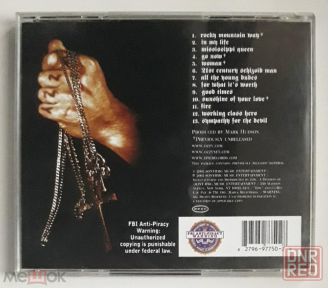 Ozzy Osbourne - 2005 "Under Cover", компакт-диск | CD, неофициальное издание, Россия Донецк - изображение 3