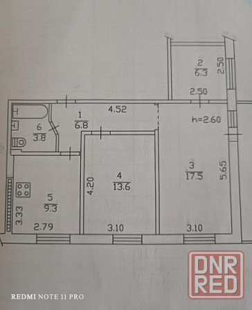 Продаю 3-х комнатную квартиру в Буденновском районе, ул. 230 Стрелковой дивизии Донецк - изображение 2