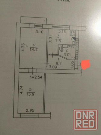 Продаю 2-х комнатную квартиру в Ворошиловском районе, ул. Щорса Донецк - изображение 2