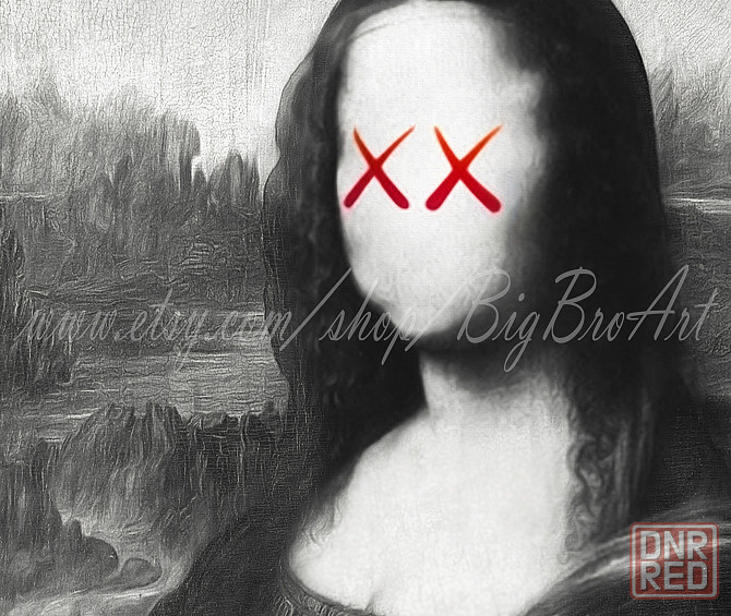 Картина на холст "mona lisa urban stile" 60*80см Донецк - изображение 2