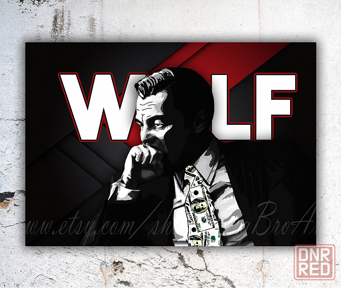 Картина на холст "wolf" 60*80см Донецк - изображение 1