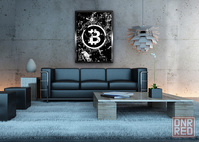 Картина на холст "bitcoin network" 60*80см Донецк - изображение 3