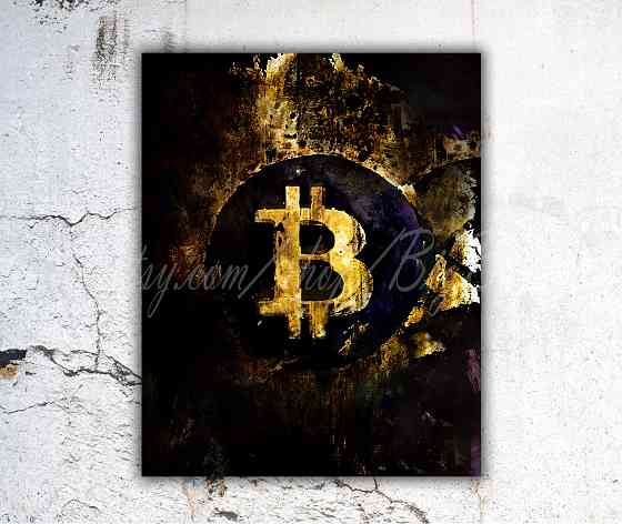 Картина на холст "bitcoin" 60*80см Донецк