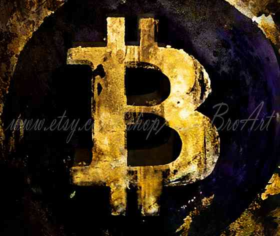 Картина на холст "bitcoin" 60*80см Донецк