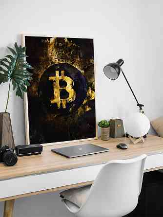 Картина на холст "bitcoin" 60*80см Донецк