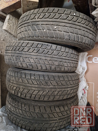 Продам почти новые зимние шины r15 Макеевка - изображение 1