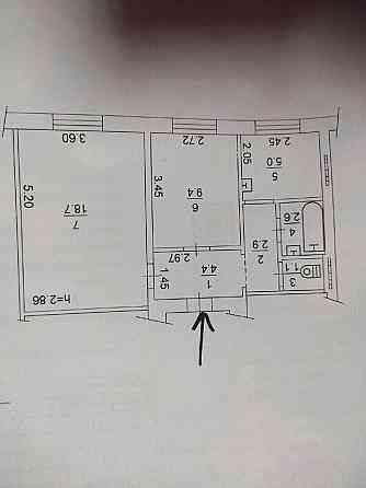 Продается 2 - х комнатная квартира, ул. Родионова Донецк