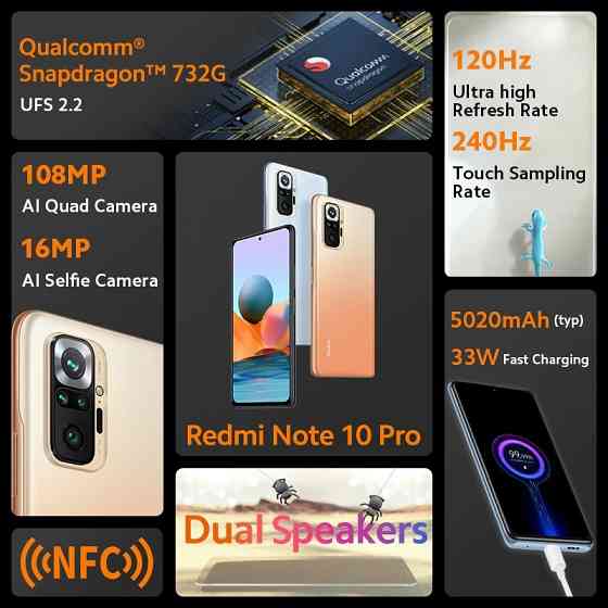 Телефон Redmi Note 10 pro 8/256 Донецк