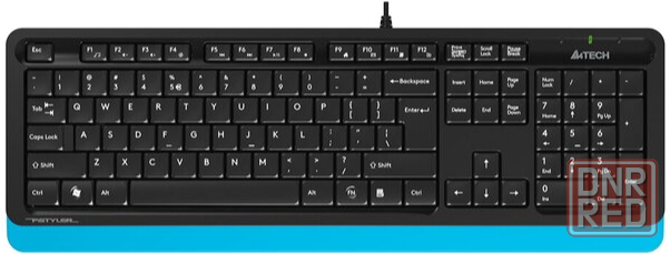 Клавиатура A4tech Fstyler Fk10 Black-Blue Usb черный (арт-5650) Макеевка - изображение 1