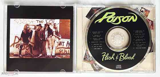 Poison - 1990 "Flesh & Blood", компакт-диск | CD, неофициальное издание, Россия Донецк