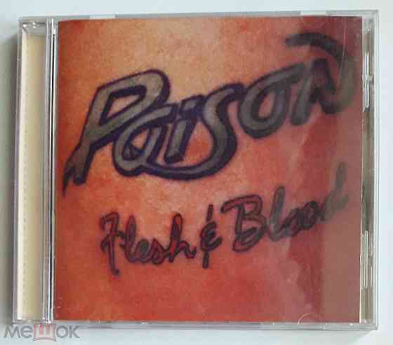 Poison - 1990 "Flesh & Blood", компакт-диск | CD, неофициальное издание, Россия Донецк