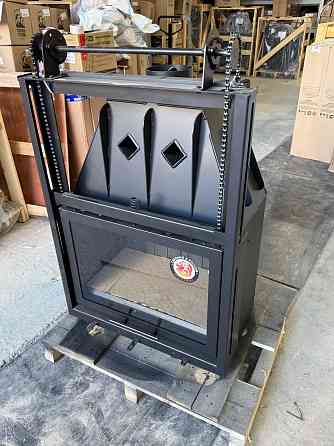 Топка Экокамин Альфа 700KB с контргрузом (150 мм) черный шамот Донецк