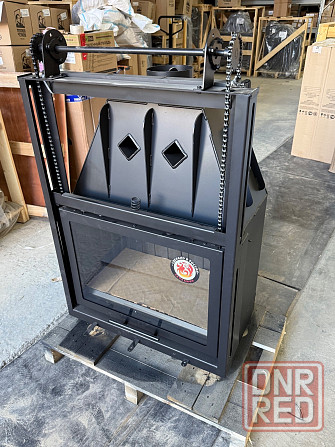 Топка Экокамин Альфа 700KB с контргрузом (150 мм) черный шамот Донецк - изображение 4