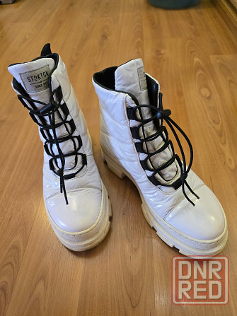 Ботинки белые Италия Донецк - изображение 1