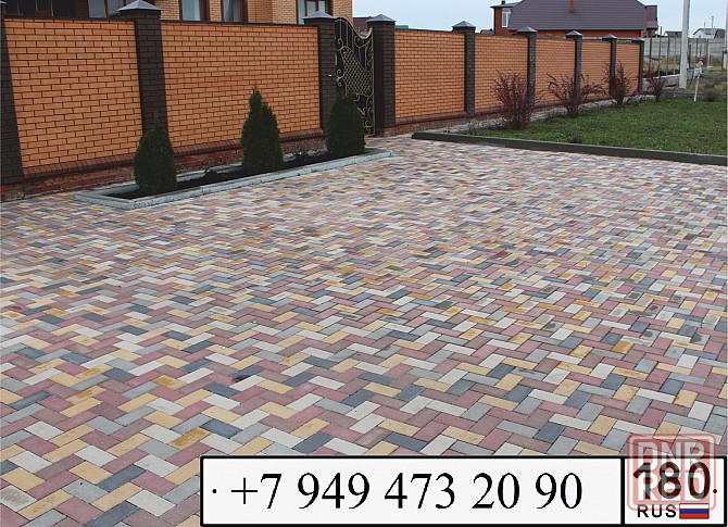 Тротуарная плитка фэм кирпичик 213х105х45 Донецк - изображение 5