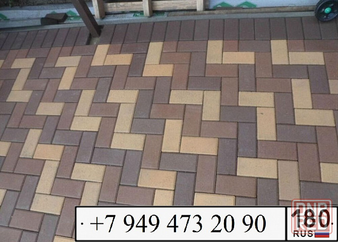 Тротуарная плитка фэм кирпичик 213х105х45 Донецк - изображение 6