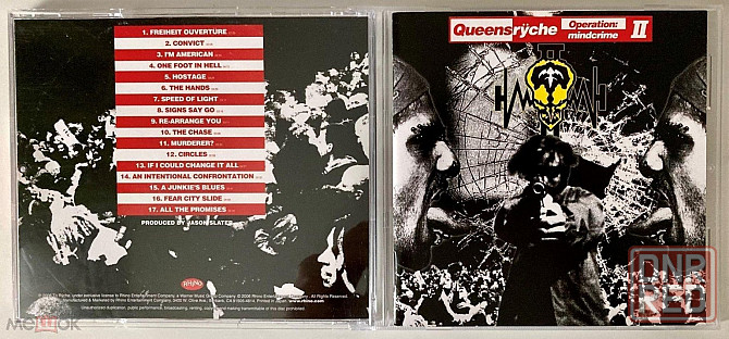 Компакт-диск / CD: Queensrÿche - 2006 "Operation: Mindcrime II", неофициальное издание, Россия Донецк - изображение 2