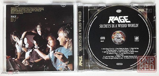 Кд/CD: Rage - 1989 "Secrets In A Weird World" (2002, w/Bonus Tracks), неофициальное издание, Россия Донецк - изображение 3