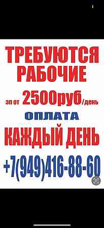 Требуются рабочие! Оплата 2500 в день, на руки! Донецк
