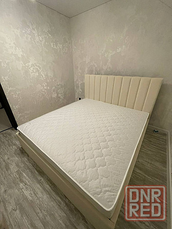 Кровать двухспальная с мягким изголовьем 160x200 Донецк - изображение 3