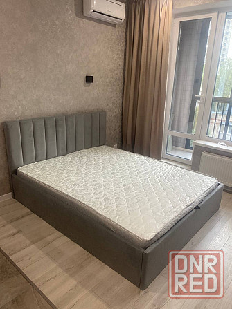 Кровать двухспальная с мягким изголовьем 160x200 Донецк - изображение 2
