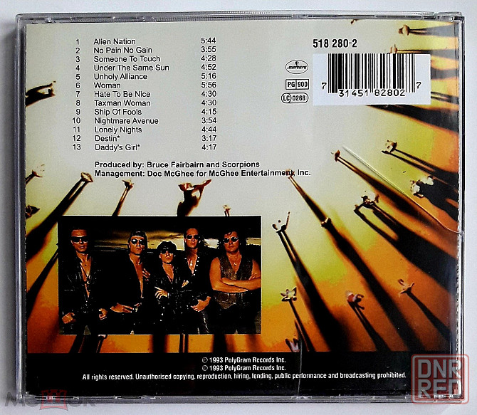 Компакт-диск / CD: Scorpions - 1993 "Face The Heat", неофициальное издание, Россия Донецк - изображение 4