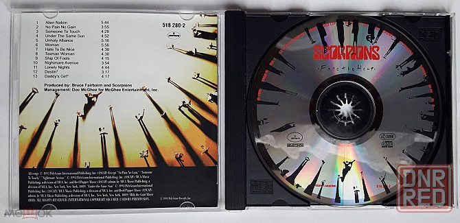 Компакт-диск / CD: Scorpions - 1993 "Face The Heat", неофициальное издание, Россия Донецк - изображение 3