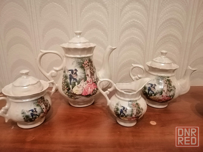 Продам сервиз чайно-кофейный мадонна пастушка ссср Донецк - изображение 5