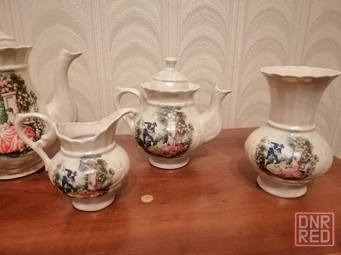 Продам сервиз чайно-кофейный мадонна пастушка ссср Донецк - изображение 4