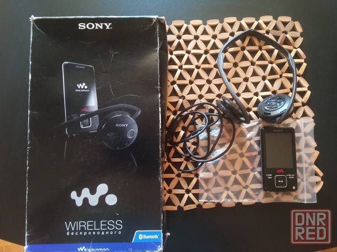 Цифровой проигрыватель мультимедиа Sony NWZ- A826K + беспроводные стереонаушники Sony Донецк - изображение 1