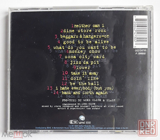 Компакт-диск/CD Slash's Snakepit - 1995 "It's Five O'Clock Somewhere", неофициальное издание, Россия Донецк - изображение 3