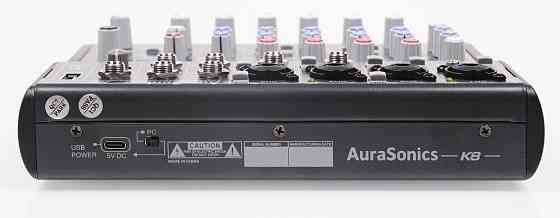 Микшерный пульт AuraSonics K8, микшер, звуковая карта, USB Донецк