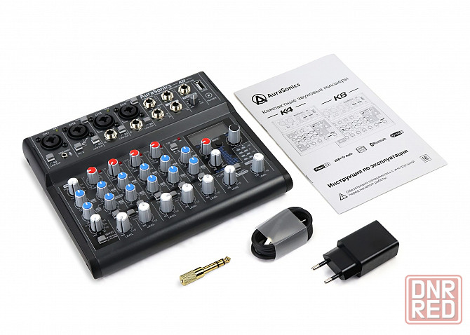 Микшерный пульт AuraSonics K8, микшер, звуковая карта, USB Донецк - изображение 4