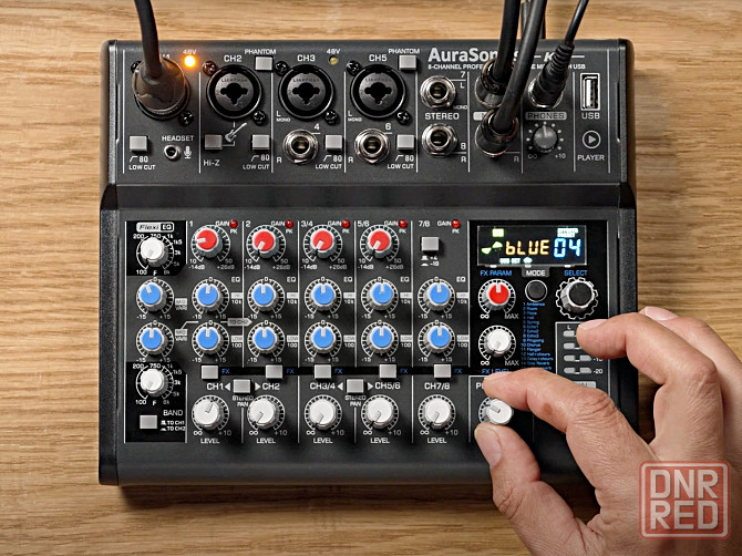 Микшерный пульт AuraSonics K8, микшер, звуковая карта, USB Донецк - изображение 2