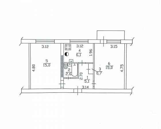 2-х ком. кв. в Ленинском районе Донецка (ориентир оцкб) Донецк
