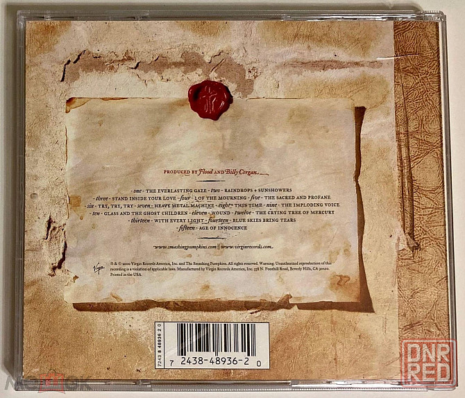 KД/CD: The Smashing Pumpkins - 2000 "MACHINA / The Machines Of God" (Virgin, 7243 8 48936 2 0), CШA Донецк - изображение 3