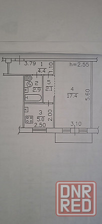 Продается 1 комнатная квартира, бул. Шахтостроителей Донецк - изображение 6