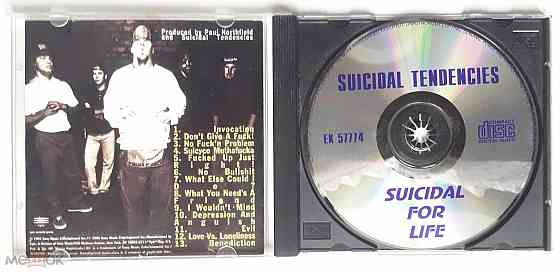 Компакт-диск / CD: Suicidal Tendencies - 1994 "Suicidal For Life", неофициальное издание, Россия Донецк