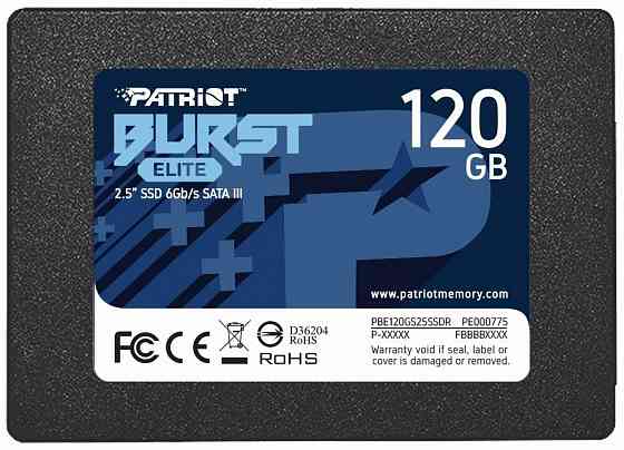 Твердотельный накопитель Ssd 2.5" Patriot Memory Burst Elite (Pbe120gs25ssdr) 120гб (арт-6388) Макеевка