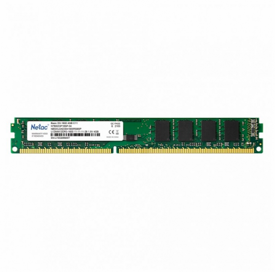 Память Netac 4gb Ddr3 1600mhz Cl11 1.5v / Ntbsd3p16sp-04 (арт-9575) Макеевка