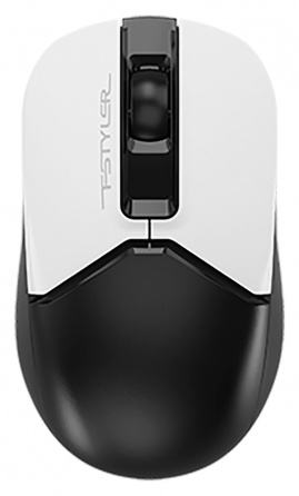 Мышь A4tech Fstyler Fb12 белый/черный оптическая (1200dpi) беспроводная Bt/Radio Usb (3but) (арт-253 Макеевка