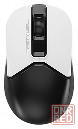 Мышь A4tech Fstyler Fb12 белый/черный оптическая (1200dpi) беспроводная Bt/Radio Usb (3but) (арт-253 Макеевка - изображение 1
