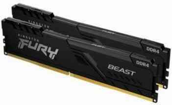 Оперативная память Ddr4 Kingston 16gb (2x8gb) 3600 Mhz Pc-28800 Fury Beast Black (Kf436c17bbk2/16) ( Макеевка