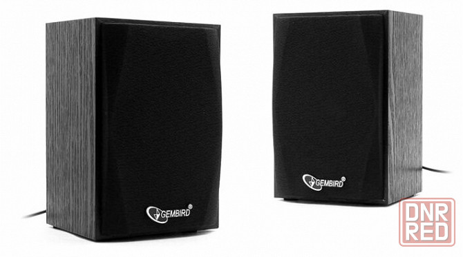 Колонки Gembird Spk-201 2.0, мдф, черный, 5 вт, регулятор громкости, Usb-питание (арт-5513) Макеевка - изображение 1