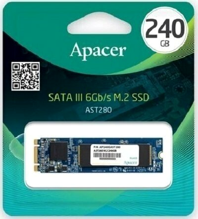 Твердотельный накопитель Ssd M.2 Sata Apacer Ast280 (Ap240gast280-1) 240гб (арт-8008) Макеевка