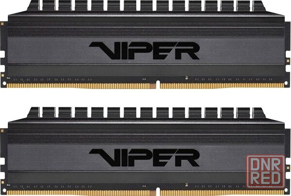 Оперативная память Dimm Ddr4 8gb 3200mhz Patriot Viper 4 Blackout (Pvb48g320c6k) (2x4gb Kit) (арт-20 Макеевка - изображение 1